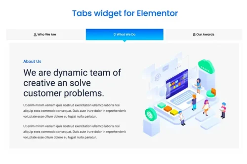 Mua Elementor Tabs addon, widget giá rẻ