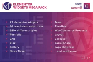 Mua Elementor Widgets Mega Pack - Addons for Elementor giá rẻ