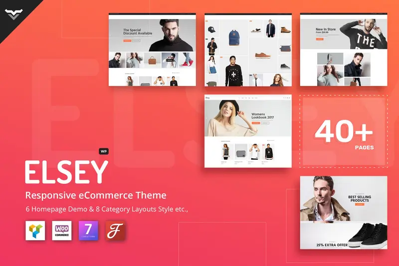 Mua Elsey - Responsive eCommerce Theme giá rẻ