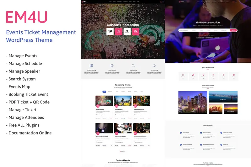Mua EM4U - Event Tickets WordPress Theme giá rẻ