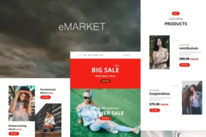 Mua eMarket Mail - Responsive E-mail Template giá rẻ