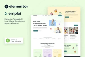 Mua Emploi – Human Resources & Recruitment Agency Elementor Template Kit giá rẻ