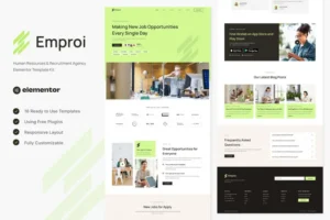 Mua Emproi - Human Resources & Recruitment Agency Elementor Template Kit giá rẻ