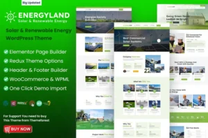 Mua Energyland - Solar & Renewable Energy WP Theme giá rẻ