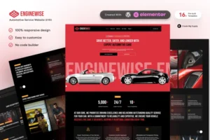 Mua EngineWise - Automotive Service Elementor Template Kit giá rẻ