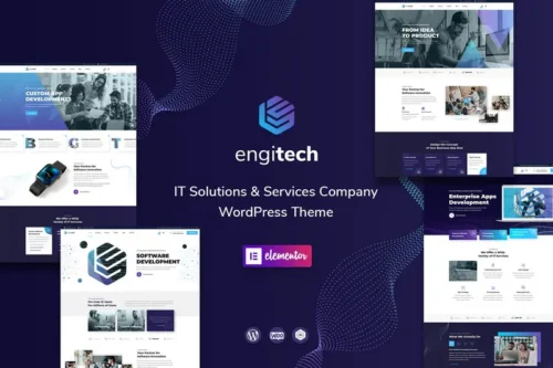 Mua Engitech - IT Solutions & Services WordPress Theme giá rẻ