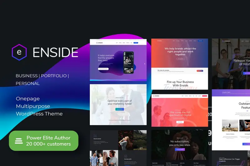 Mua Enside - Multipurpose Onepage WordPress theme giá rẻ