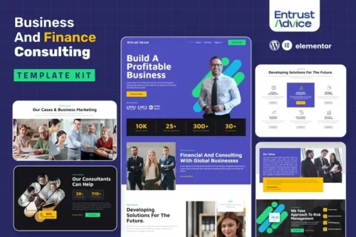 Mua Entrust Advice - Business & Finance Consulting Elementor Template Kit giá rẻ
