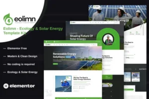 Mua Eolimn - Ecology & Solar Energy Elementor Template Kit giá rẻ