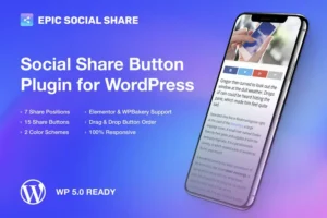 Mua Epic Social Share Button for WordPress giá rẻ