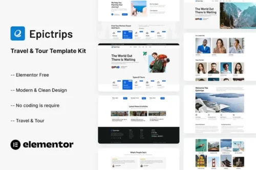 Mua EpicTrips - Travel & Tour Elementor Template Kit giá rẻ