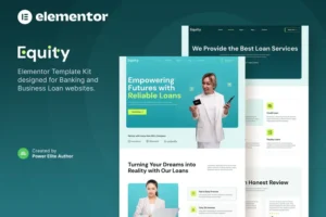 Mua Equity – Banking & Business Loan Elementor Template Kit giá rẻ