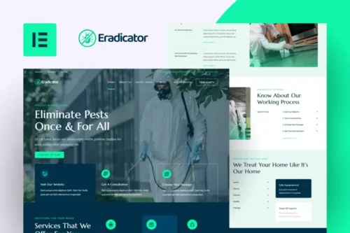 Mua Eradicator - Pest Control Services Elementor Pro Template Kit giá rẻ