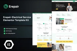 Mua Erepair - Electrical Service Elementor Template Kit giá rẻ