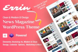 Mua Errin - Newspaper & Personal Blog WordPress Theme giá rẻ