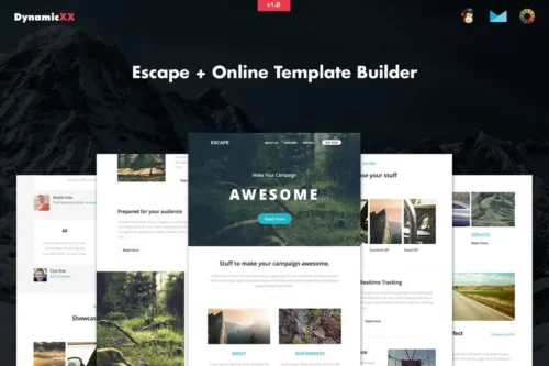 Mua Escape - Responsive Email + Template Builder giá rẻ