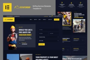 Mua EstateRoof - Roofing Services Elementor Pro Template Kit giá rẻ