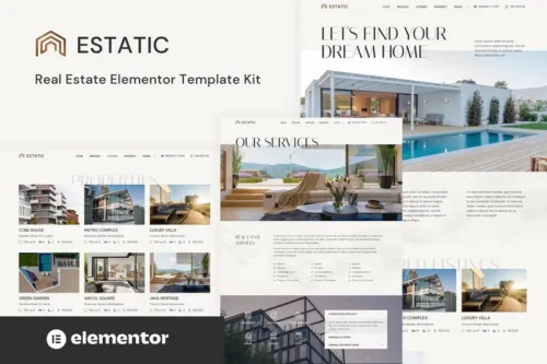 Mua Estatic - Real Estate Elementor Template Kit giá rẻ