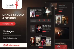Mua Estella - Dance School & Studio Elementor Template Kit giá rẻ