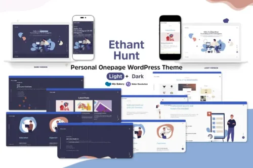 Mua Ethant Hunt - Personal Onepage WordPress Theme giá rẻ