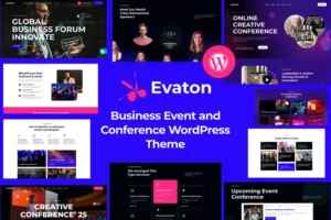 Mua Evaton - Event Conference & Meetup WordPress Theme giá rẻ