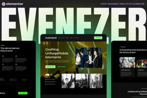 Mua Evenizer - Event Organizer Elementor Template Kit giá rẻ