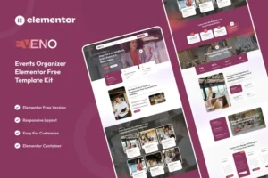 Mua Eveno - Events Organizer Elementor Template Kit giá rẻ