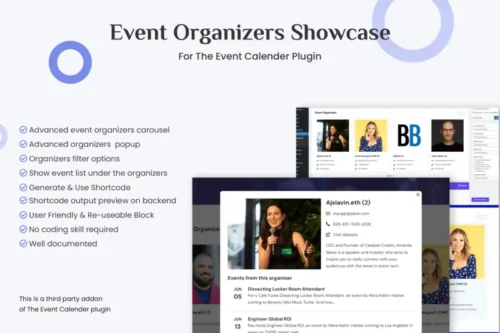 Mua Event Organizers Showcase for The Event Calendar giá rẻ