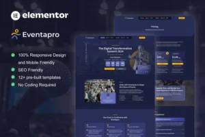 Mua Eventapro - Event & Conference Elementor Pro Template Kit giá rẻ