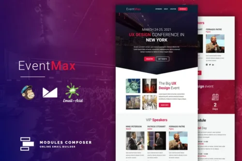 Mua EventMax - Event / Conference Responsive Email giá rẻ