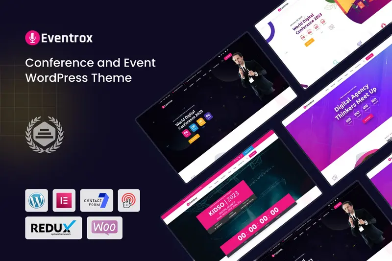 Mua Eventrox - Conference and Event WordPress Theme giá rẻ