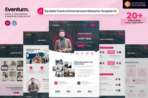 Mua Eventum - Event & Conference Elementor Template Kit giá rẻ