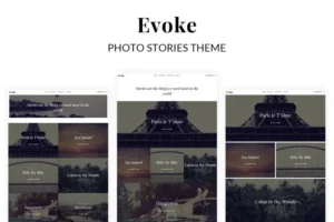 Mua Evoke Photo Stories Blog WordPress Theme giá rẻ