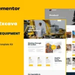 Excava – Heavy Equipment Rental Elementor Template Kit