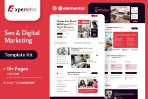 Mua Expertense - SEO & Digital Agency Elementor Template Kit giá rẻ