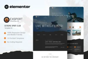Mua Exsport - Extreme Sport Club Elementor Template Kit giá rẻ