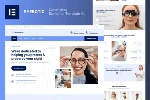 Mua EyeBotic - Optometrist Elementor Pro Template Kit giá rẻ