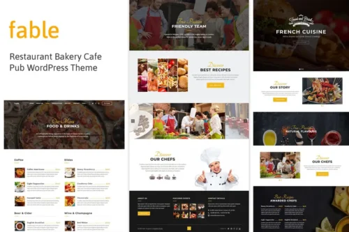 Mua Fable - Restaurant Bakery Cafe Pub WordPress Theme giá rẻ