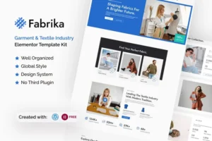 Mua Fabrika - Garment & Textile Industry Elementor Template Kit giá rẻ