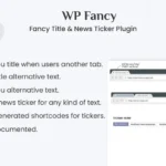 Fancy Title and News Ticker WordPress Plugin