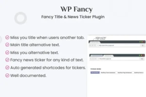 Mua Fancy Title and News Ticker WordPress Plugin giá rẻ