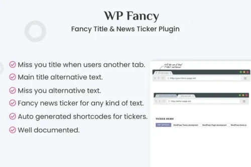 Mua Fancy Title and News Ticker WordPress Plugin giá rẻ