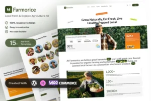Mua Farmorice – Local Farm & Organic Agriculture Elementor Template Kit giá rẻ