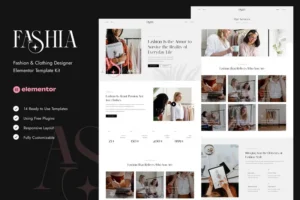 Mua Fashia - Fashion & Clothing Designer Elementor Template Kit giá rẻ