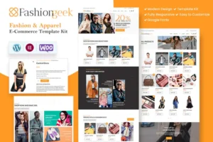 Mua Fashion Geek - WooCommerce Fashion Elementor Pro Template Kit giá rẻ