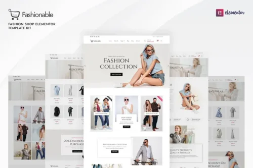 Mua Fashionable - Fashion Shop Elementor Template Kit giá rẻ