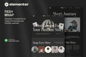 Mua Fashnap – Fashion Photography & Portfolio Elementor Template Kit giá rẻ