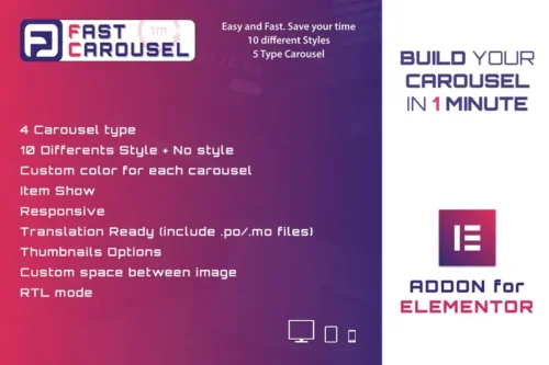 Mua Fast Carousel for Elementor - WordPress Plugin giá rẻ