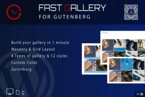 Mua Fast Gallery for Gutenberg - WordPress Plugin giá rẻ