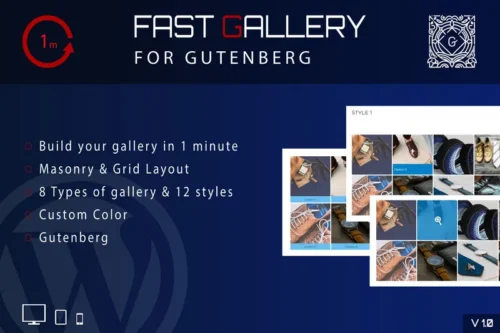 Mua Fast Gallery for Gutenberg - WordPress Plugin giá rẻ